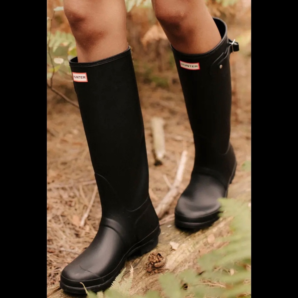Black Matte Hunter Boots